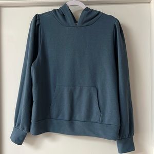 Women's LC Lauren Conrad Pleated French Terry Hoodie NWOT